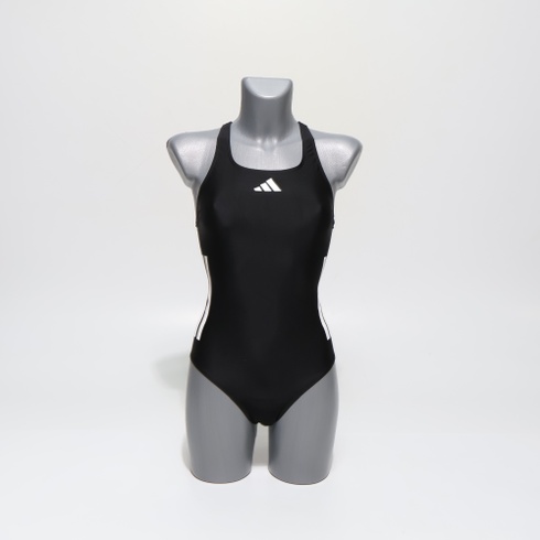 Dámske plavky adidas 3-Stripes C-Back, veľkosť 34, čierno-biele