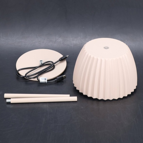 BRILONER - Bezdrôtová LED stolná lampa Riffle IP44 so svetelným okrajom, dotykovým stmievačom,