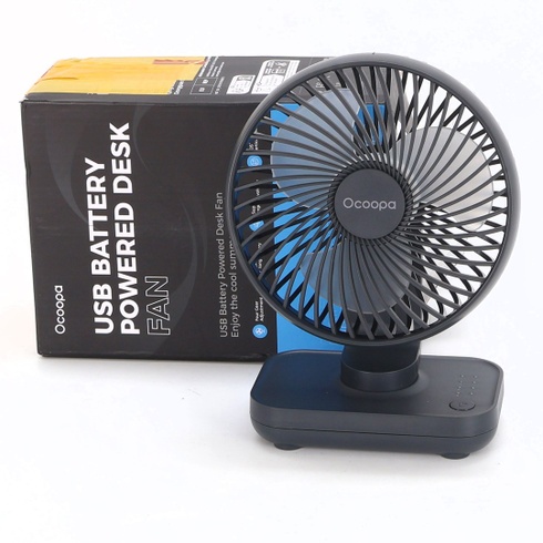 OCOOPA USB ventilátor Ultra tichý - 4000mAh stolný ventilátor, 4 rýchlosti, mini ventilátor pre