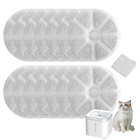 Balenie 12 náhradných filtrov do mačacej fontány, vysoko kvalitný filter Pretty Paw pre mačacie fontány,