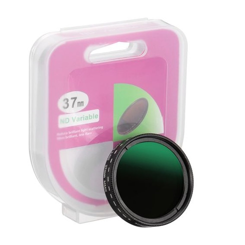 PATIKIL 37mm ND filtr, variabilní ND objektiv ND2-ND400 nastavitelný neutrální hustota filtru,