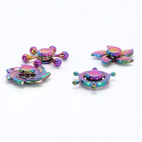 Dúhový fidget spinner, stolná hračka s otočným spinnerom pre prsty a ruky pre deti i dospelých, darček