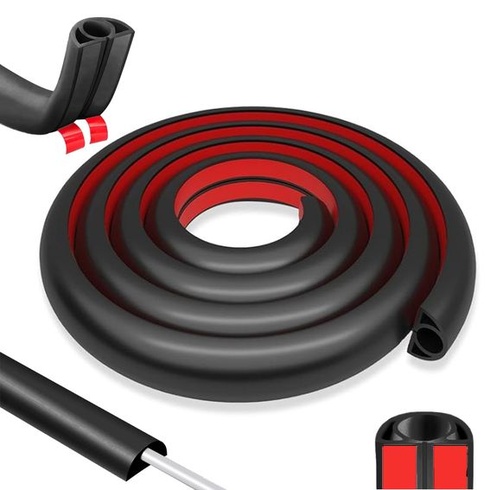 Samolepicí kabelový kanál - Flexibilní půlkulatý kryt kabelu 3 m x 2 cm, půlkulatý kryt kabelu,