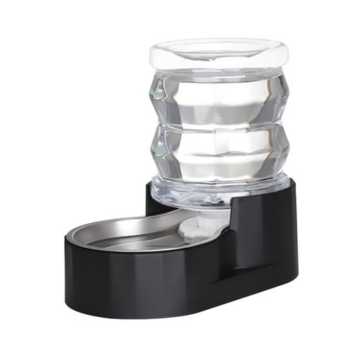 Dávkovač vody Sfozstra Gravity pre psov – 4 l, čierna, nerezová oceľ