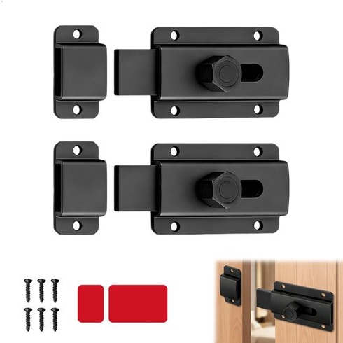 Zámok posuvných dverí, posuvná závora, západka záhradnej bránky, zamykací mechanizmus, nie je nutné