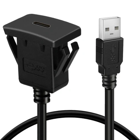 Prodlužovací kabel AUX USB samec-samice, 1 m, pro auto, nákladní auto, loď, motocykl, palubní desku