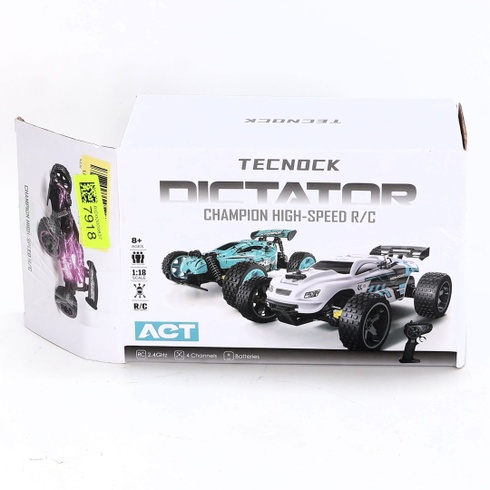 Auto na diaľkové ovládanie Tecnock, mierka 1:18, RC auto s pohonom 2 kolies (2WD) s rýchlonabíjaním