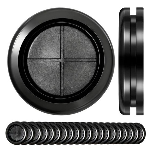 20 kusů 20mm gumových kabelových průchodek, vodotěsných, černých 20mm - 20ks