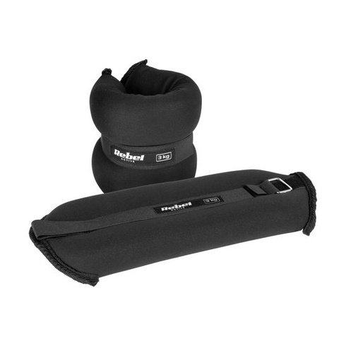 Putá Rebel Electro 2x 3 kg, neoprénové závažia na zápästie a členky, nastaviteľné závažia so suchým
