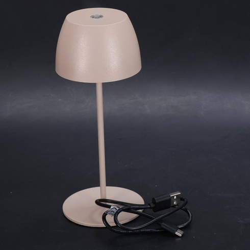 BRILONER - Mini LED stolná lampa bezdrôtovej IP44 s dotykom, plynule stmievateľné, batérie a zdroj