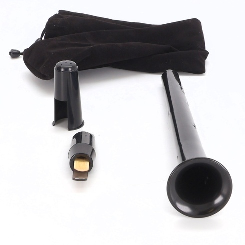 Přenosný kapesní saxofon Bb, plastový mini saxofon saxofon s plátkem a taškou