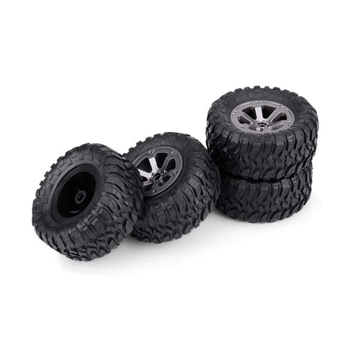 4 ks pneumatík pre RC crawlery v mierke 1/16, vysoko kvalitné gumové pneumatiky pre priľnavosť v