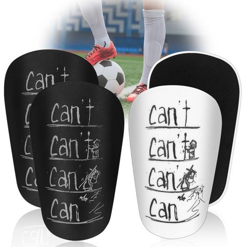 Mini chrániče holení ELNLE pro dětský fotbal, 2 páry mini chráničů holení, 10 x 6 cm, malá ochrana