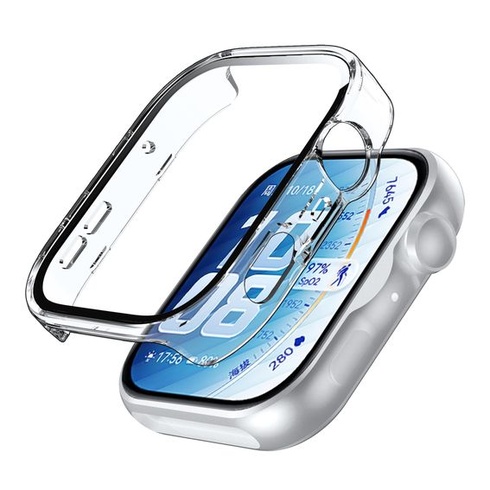 Pouzdro Lemxiee pro Huawei Watch FIT 5 Pro s ochranným tvrzeným sklem, průhledné akrylové ochranné