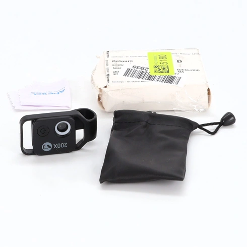 Mini mikroskop APEXEL 200X pro chytrý telefon, mobilní mikroskop pro objevování mikrosvěta, černý