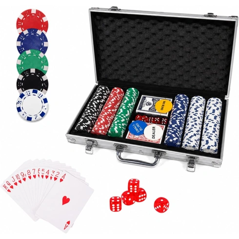 Súprava na poker PLAYWUS PS-300-SLV