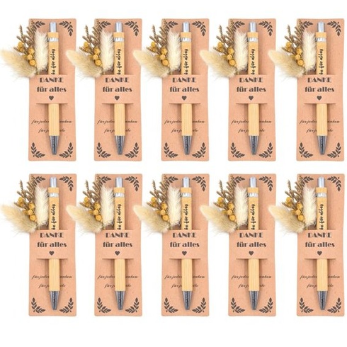 10 sád malých poďakovaní, poďakovacie perá s gravírovaním, darčeky na rozlúčku pre kolegov, 10 sád