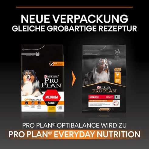 Pro Plan Medium Adult Everyday Nutrition, suché krmivo pro psy, bohaté na kuře, 1 balení (1 x 3 kg)
