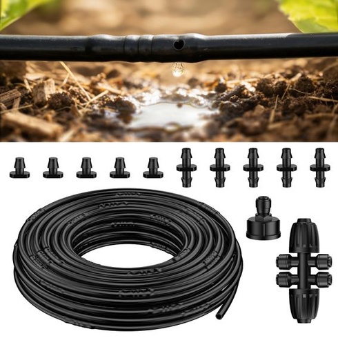 Hadice Pawfly pro kapkovou závlahu 6,35 mm (role 15 m), kapková trubice 6,35 mm s roztečí 15 cm, PE