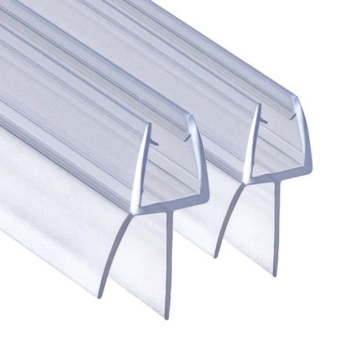 Těsnění sprchy 2 x 60 cm náhradní těsnění pro sklo o tloušťce 4 mm/5 mm/6 mm 2x60 cm pro 4/5/6 mm