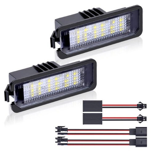 URAQT LED osvetlenie ŠPZ, 2 x 6500 K osvetlenie ŠPZ 400Lm zadné svetlá biele osvetlenie ŠPZ 12V