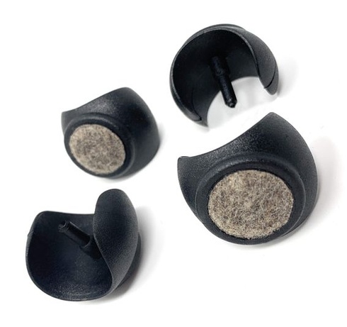 Design61 Plstené klzáky, sada 8 kusov, klzáky na stoličky, chrániče podlahy, Ø 24-26 mm, tlmiče