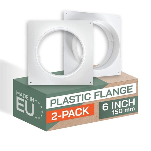 Příruba ventilačního potrubí Vent Systems 150 mm - 2 kusy - plastová spojovací deska potrubí -