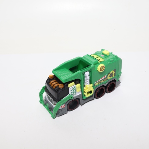 Auto Dickie Toys smetiarske zelené svietiace