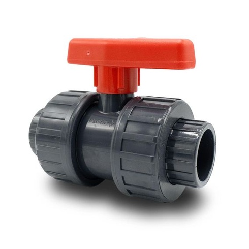 Guľový ventil z PVC 32 mm - 2cestný uzatvárací ventil pre bazény - 16 barov - bm148 Ø 32 mm 1