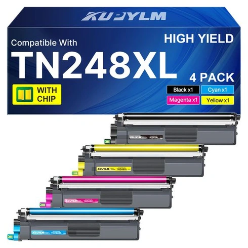 Tonerová kazeta KUPYLM TN248 TN248XL, kompatibilní s Brother MFC-L3760CDW, MFC-L3740CDW,