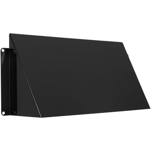 Kryt vetracej mriežky Vent Systems 250 x 120 mm čierny - pozinkovaná oceľ, kryt výfukovej mriežky -