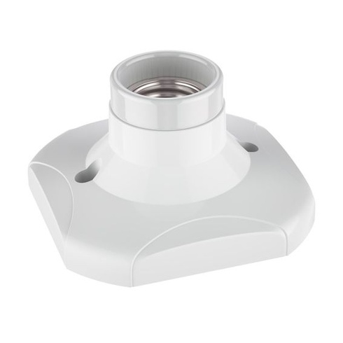 Ledscom.de Stropní svítidlo/objímka ELEKTRA, bílá, 1x E27 max. 60W bílá 1 kus (1 balení)
