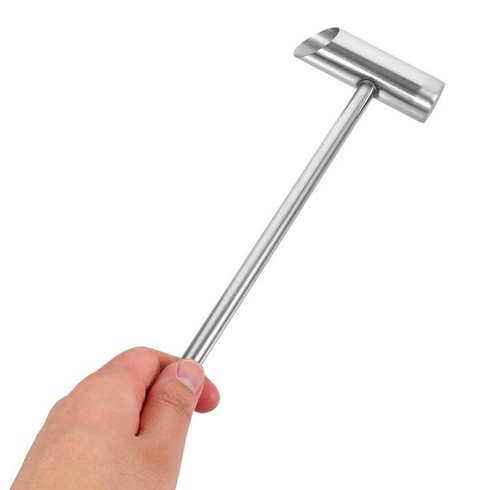 Lyžička na cukrovú vatu Garneck, opakovane použiteľný doplnok z nerezovej ocele na marshmallow,