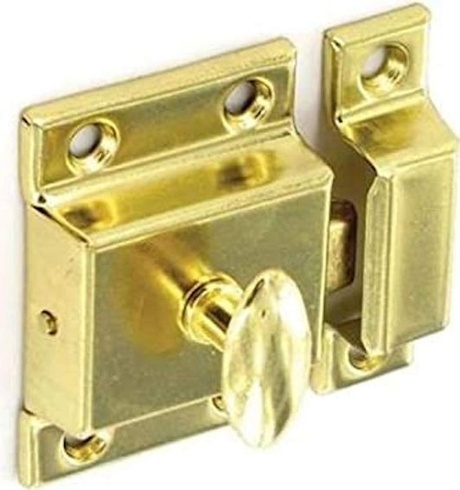 Merriway BH02220 Obojstranný hák na skrinku 45 mm, pozinkovaný mosadzný pokovovaný / biely