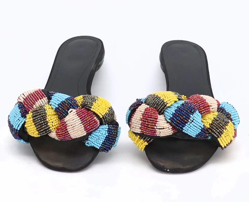 Dámské pantofle multicolor vel. 37