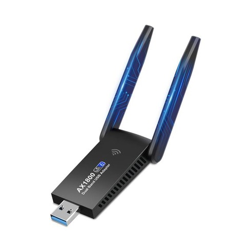 WiFi 6 AX1800 WLAN adaptér pre PC, dvojpásmový 2.4G+5G WLAN adaptér so vstavanými ovládačmi,