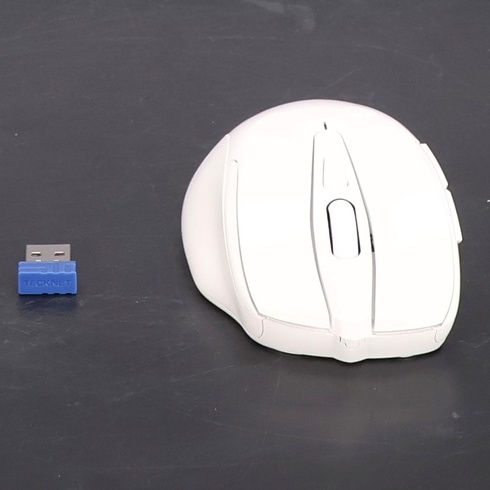 Bezdrôtová myš TECKNET, 2,4G optická myš, 2600 DPI s 5 nastaviteľnými úrovňami ergonomická myš pre