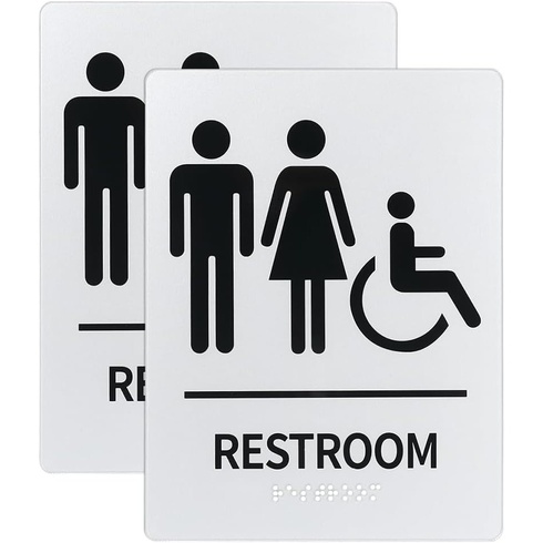 Ceduľka toalety WADORN unisex 2 ks