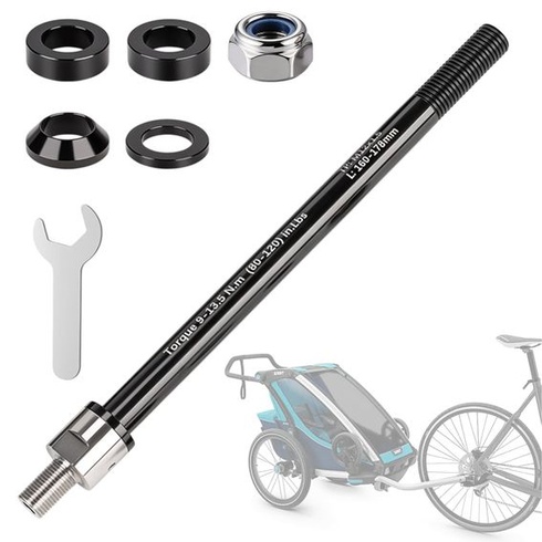 Přívěs za kolo YOUNGSAY Thru Axle M12x1.0, nastavitelná délka 160–178 mm