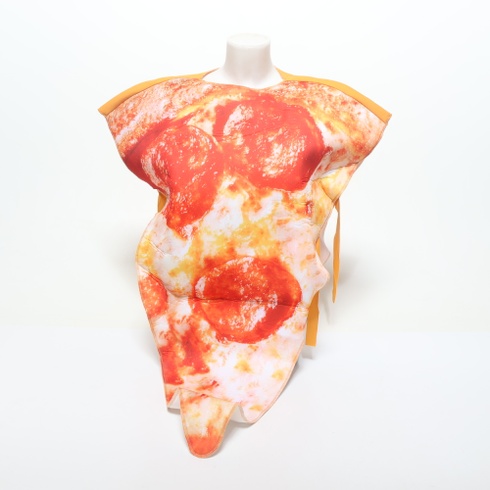 EraSpooky Unisex kostým na pizzu Vtipné šaty na Halloweensku párty pre dospelé ženy