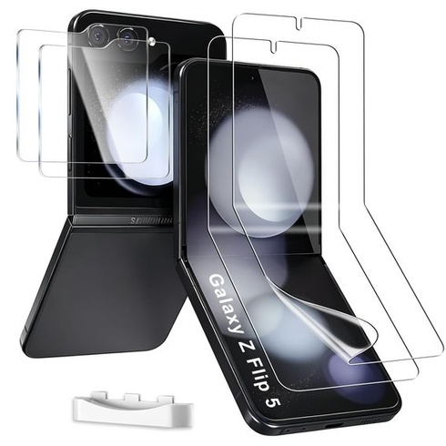[2+2 balení] Ochranná fólie na displej pro Samsung Galaxy Z Flip 5, 2x flexibilní vnitřní fólie EPU