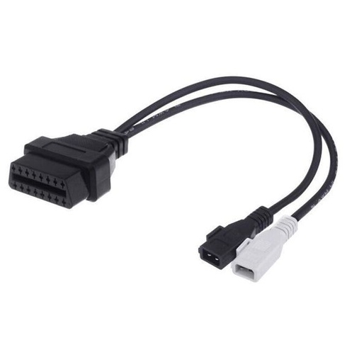 Adaptérový kábel OBD2 na 2x2 piny – kompatibilný s Audi, Seat, Škoda, VW – diagnostický