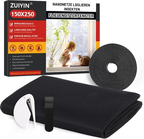 Sieť proti hmyzu ZUIYIN 2 ks 150 x 250cm