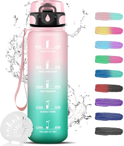 Fľaša na pitie Grsta YDZYG-1000ML-JB-Pink-Cya