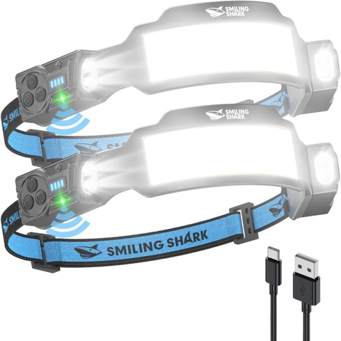 LED čelovka Smiling Shark TS-6 2 ks