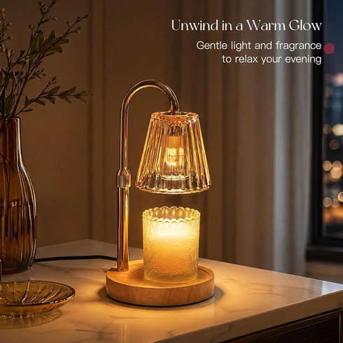Stolová lampa Candeldo zlatá