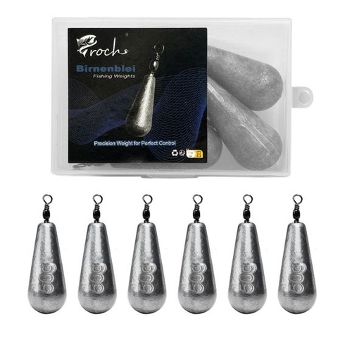Sada rybářských závaží ve tvaru hrušky – sady závaží ve tvaru hrušky 25 g až 120 g | Kov s vysokou