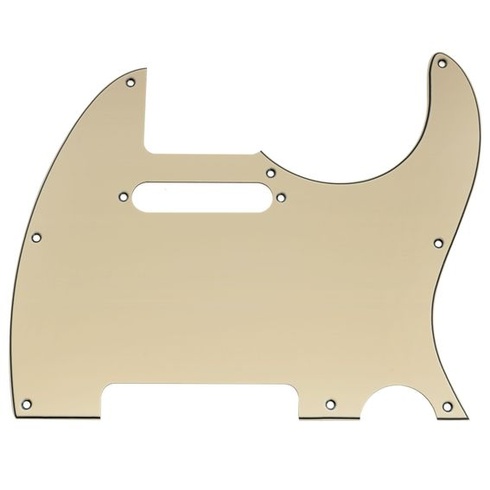 Pickguard Musically Pro s 8 otvormi pre elektrickú gitaru Tagima TW-55 Tele Style, 3-vrstvový krémový