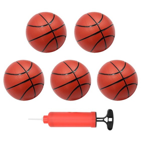 Mini basketbalová lopta - malá nafukovacia basketbalová lopta s pumpou, bazénové lopty 5,5 palca, plážové