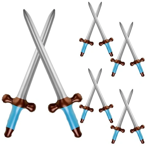10 nafukovacích mečů, 60cm pirátské meče, nafukovací katany ninjů, pro pirátské cosplay párty,